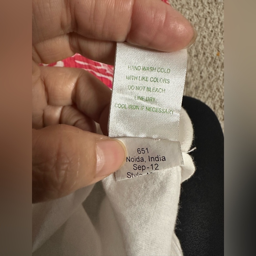 Lilly Pulitzer long Sleeve Buttoned dress Coral Reef Dress size 6 - Picture 7 of 10